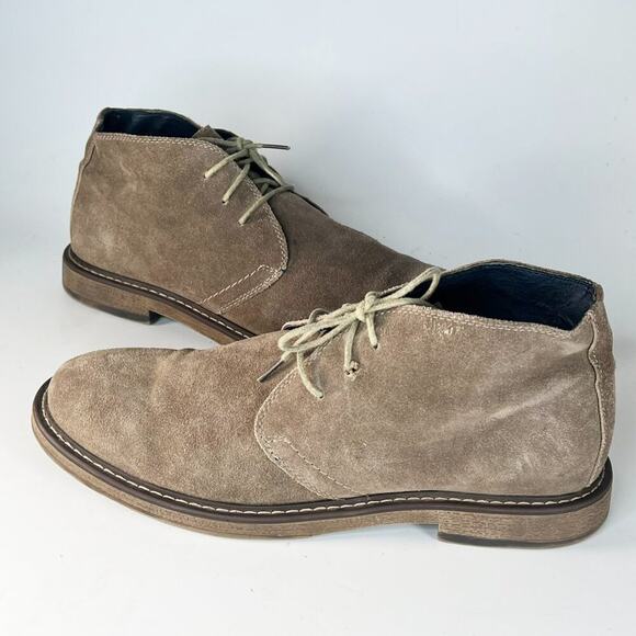 Joseph Abboud Travis Italian Suede Leather Chukka Boots Tan Men 11 - Picture 1 of 15